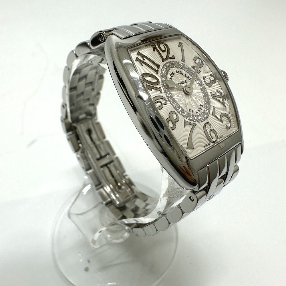 FRANCK MULLER Watches Quartz 1752QZRELCD1RAC Stainless Steel Silver トノウカーベックス Diamond white dial
