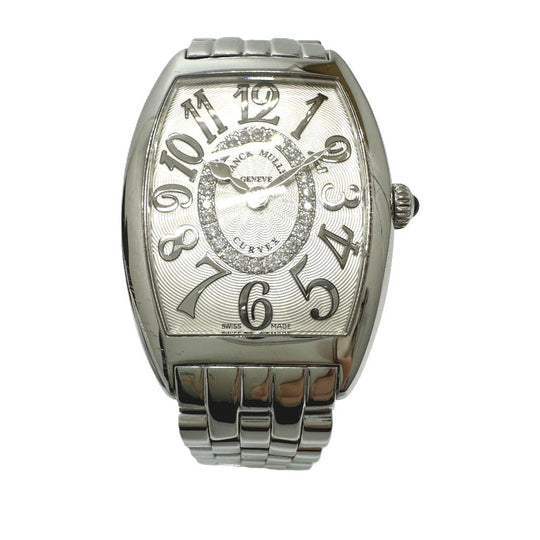 FRANCK MULLER Watches Quartz 1752QZRELCD1RAC Stainless Steel Silver トノウカーベックス Diamond white dial