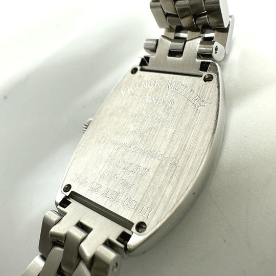 FRANCK MULLER Watches Quartz 1752QZRELCD1RAC Stainless Steel Silver トノウカーベックス Diamond white dial