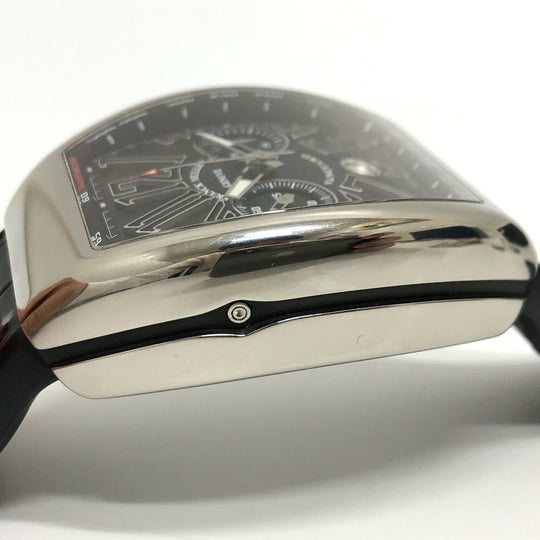 FRANCK MULLER Watches Mechanical Automatic V45CCDT Stainless Steel, Rubber Silver Vanguard Date black dial mens Used Authentic