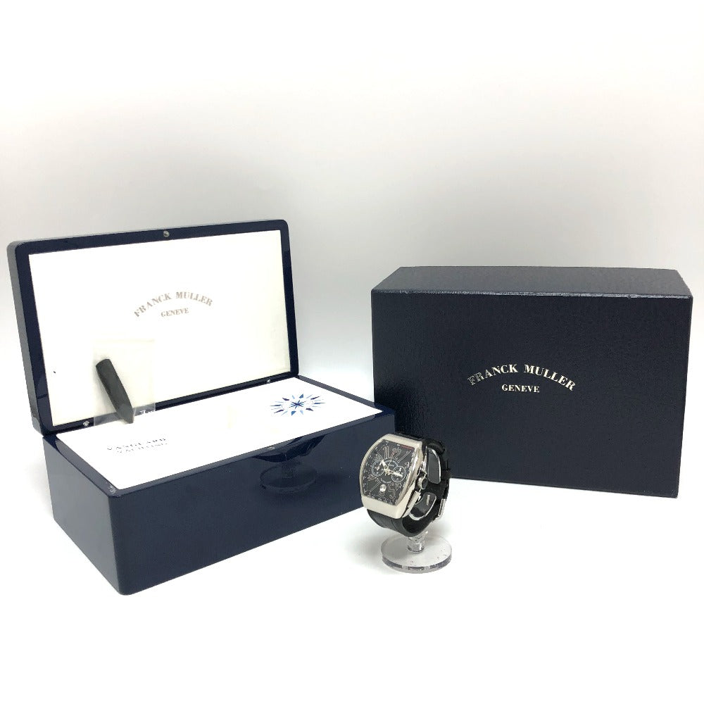 FRANCK MULLER Watches Mechanical Automatic V45CCDT Stainless Steel, Rubber Silver Vanguard Date black dial mens Used Authentic
