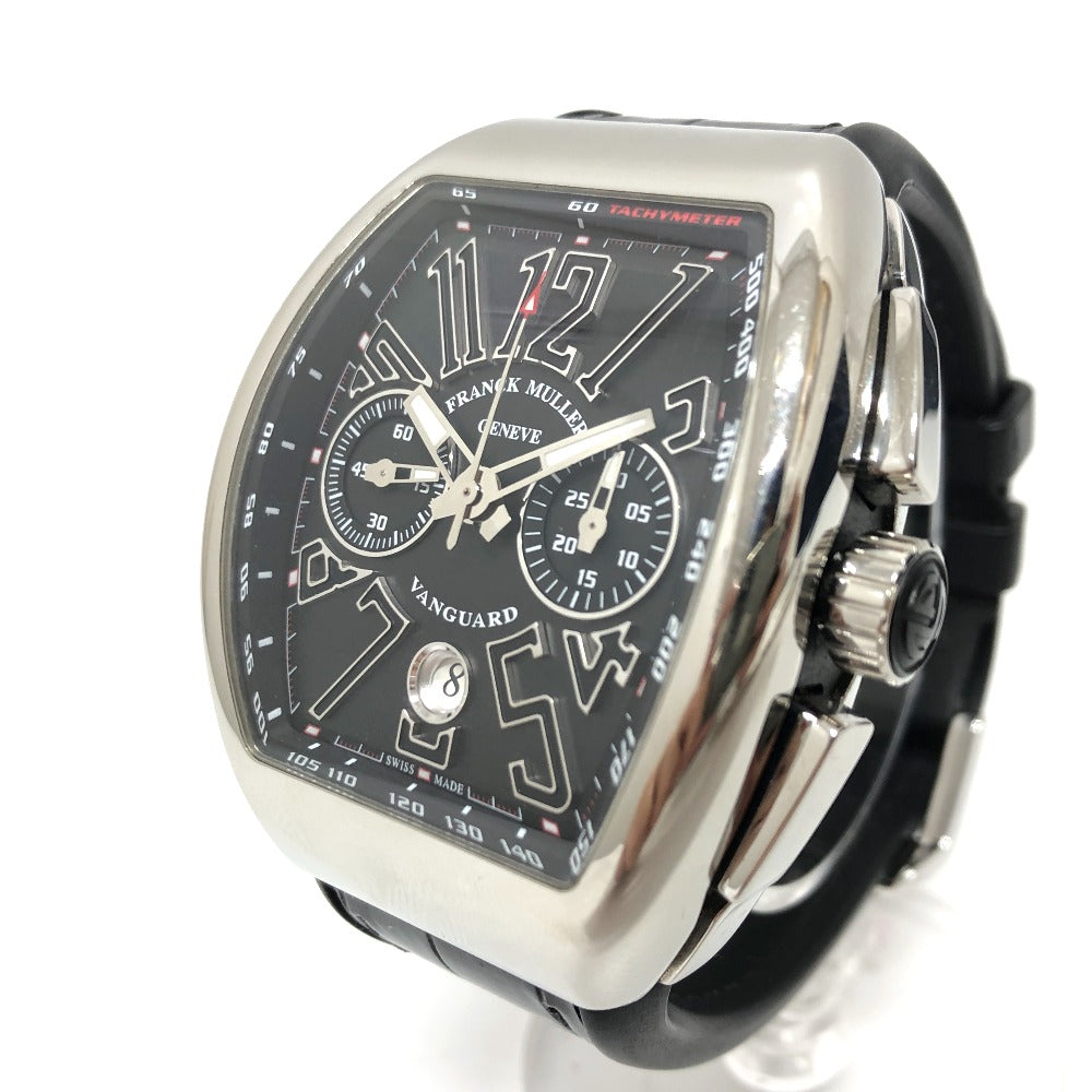 FRANCK MULLER Watches Mechanical Automatic V45CCDT Stainless Steel, Rubber Silver Vanguard Date black dial mens Used Authentic