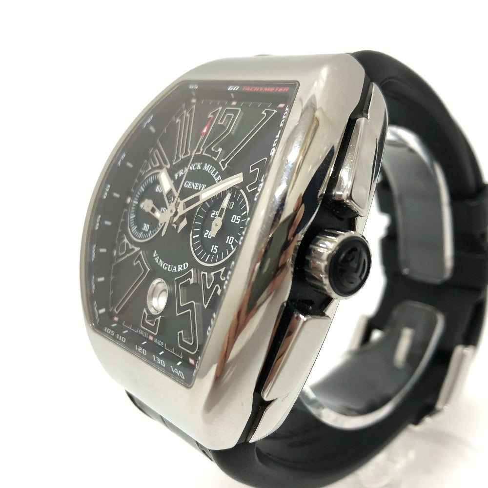 FRANCK MULLER Watches Mechanical Automatic V45CCDT Stainless Steel, Rubber Silver Vanguard Date black dial mens Used Authentic