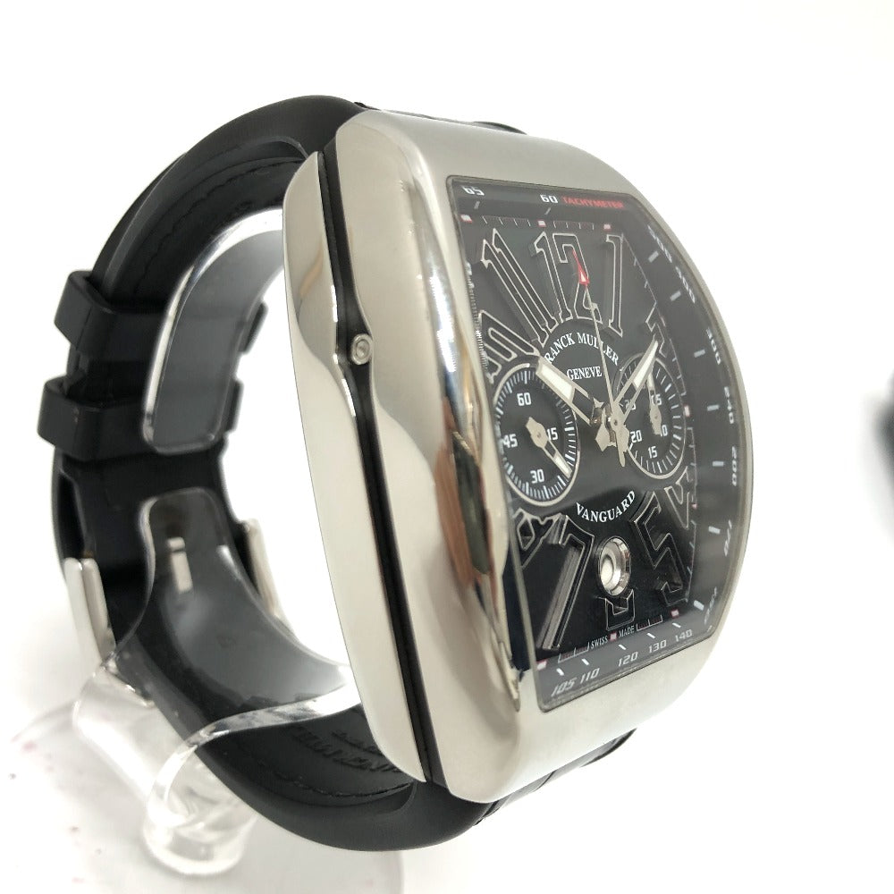 FRANCK MULLER Watches Mechanical Automatic V45CCDT Stainless Steel, Rubber Silver Vanguard Date black dial mens Used Authentic
