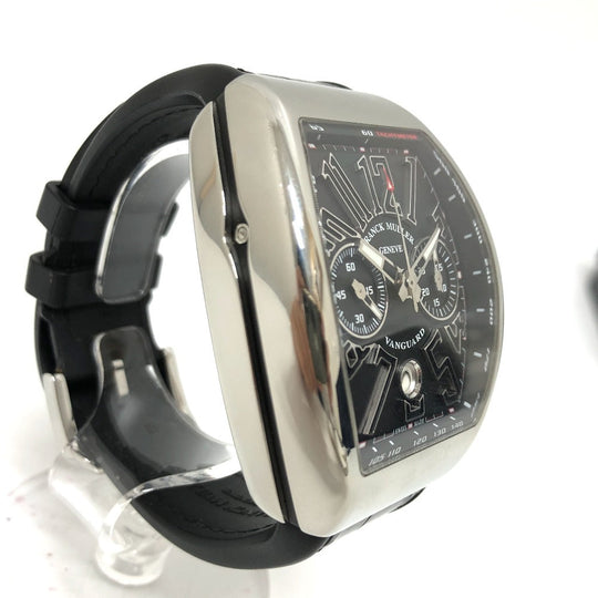 FRANCK MULLER Watches Mechanical Automatic V45CCDT Stainless Steel, Rubber Silver Vanguard Date black dial mens Used Authentic