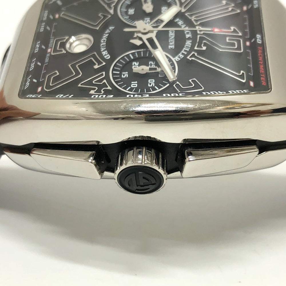 FRANCK MULLER Watches Mechanical Automatic V45CCDT Stainless Steel, Rubber Silver Vanguard Date black dial mens Used Authentic
