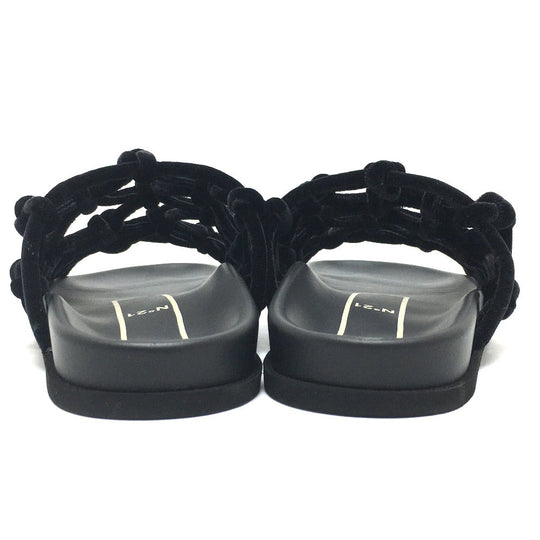 N�‹21 Sandals Rubber, Velvet black N21 Women 36 Used Authentic