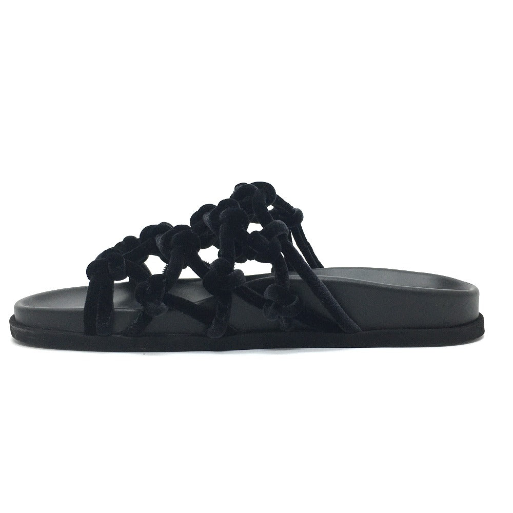 N�‹21 Sandals Rubber, Velvet black N21 Women 36 Used Authentic