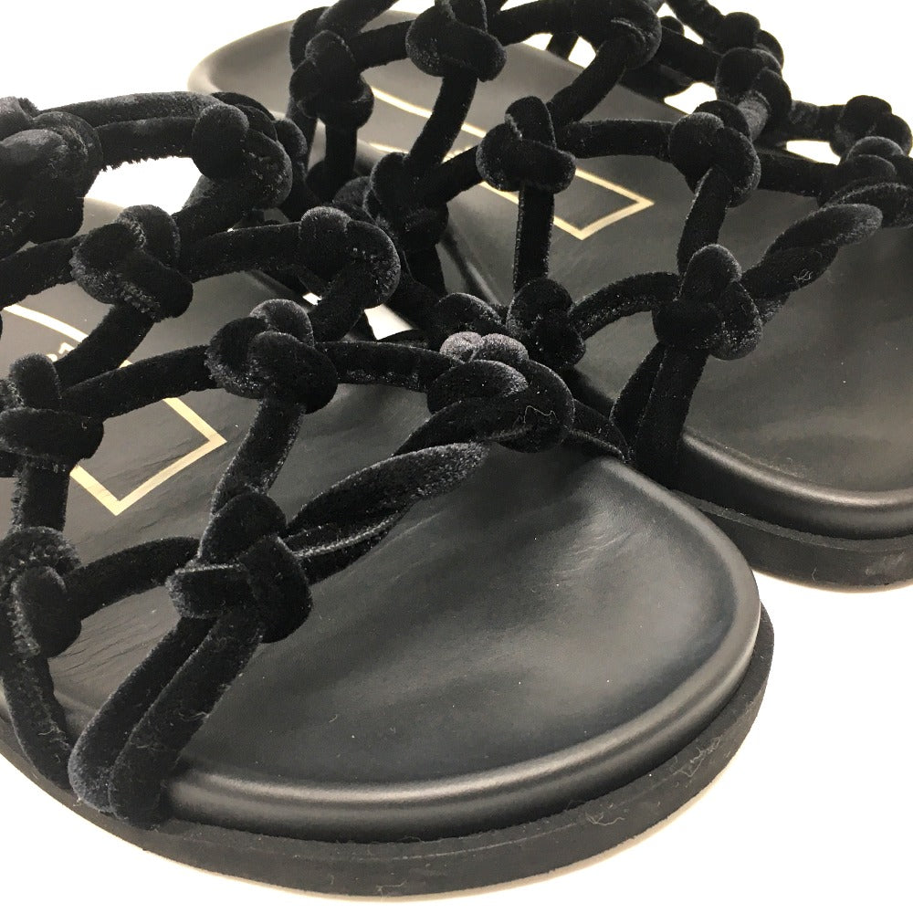 N�‹21 Sandals Rubber, Velvet black N21 Women 36 Used Authentic