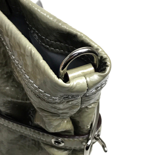 COACH Shoulder Bag 17065 Patent leather Gray type Patent Andy Cinchid Men's Women unisex(Unisex) Used Authentic
