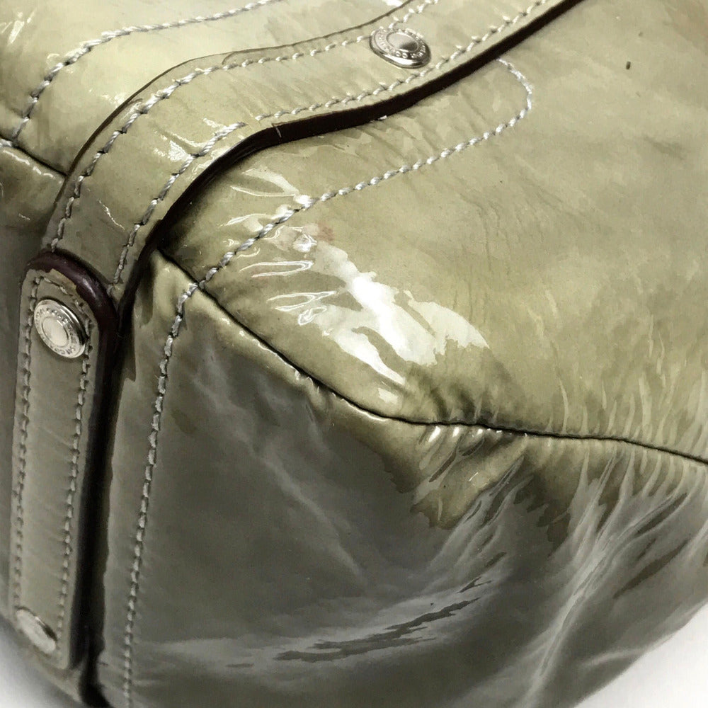 COACH Shoulder Bag 17065 Patent leather Gray type Patent Andy Cinchid Men's Women unisex(Unisex) Used Authentic
