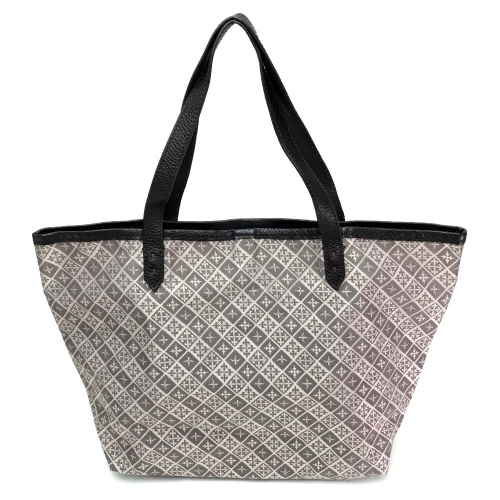 russet Tote Bag Canvas / leather Pink typex brown Monogram Women Used Authentic