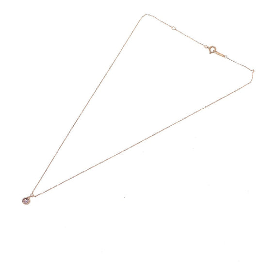 VANDOME Necklace K10 gold K10 1P zirconia Women Used Authentic
