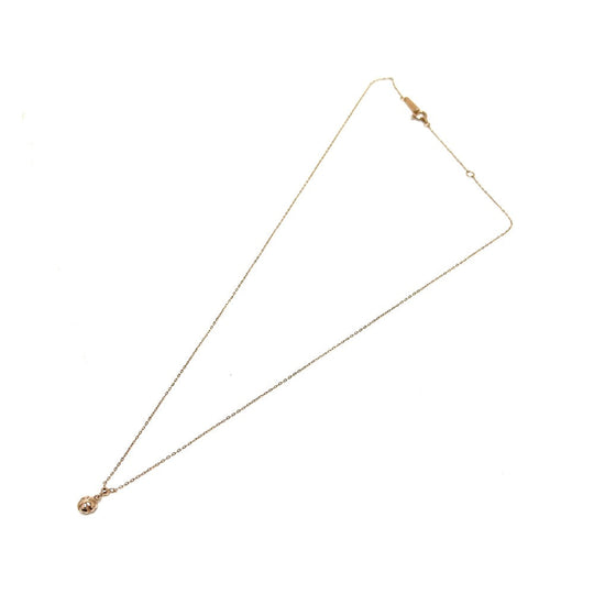 VANDOME Necklace K10 gold K10 1P zirconia Women Used Authentic