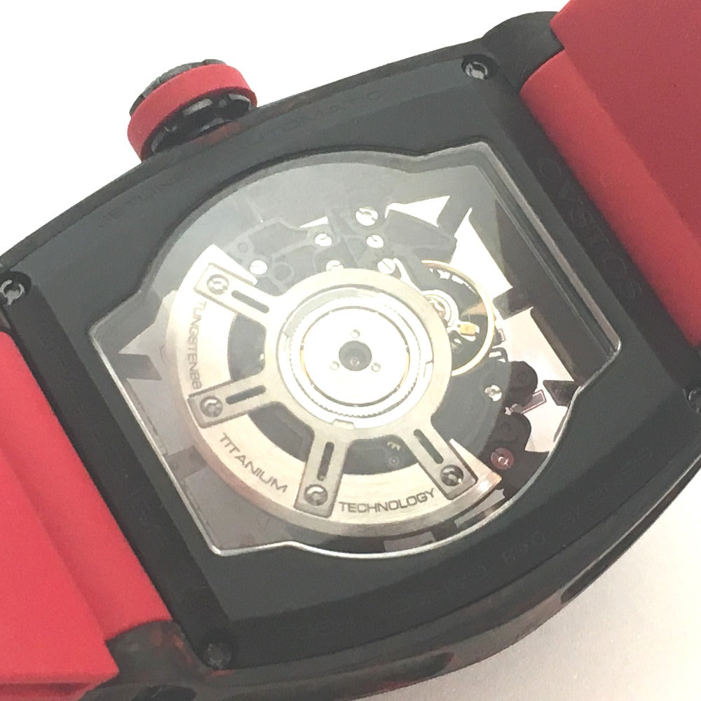 CVSTOS Watches Mechanical Automatic CVT-JET2-SL-RED FGDC carbon black skeleton Challenge Jetliner II black dial mens Used Authentic