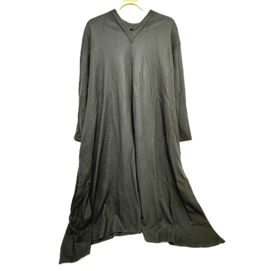 LE CIEL LEU one piece 20A65620 wool black V-neck, 3/4 length Women 36 Used Authentic