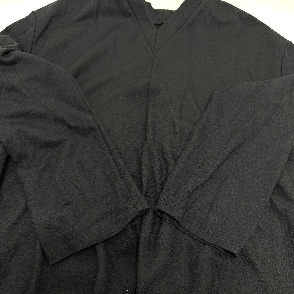 LE CIEL LEU one piece 20A65620 wool black V-neck, 3/4 length Women 36 Used Authentic