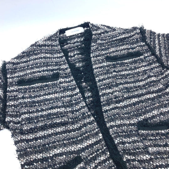 LE CIEL LEU setup 25‚r61413  25‚r61414 cotton black tweed Women 36 Used Authentic