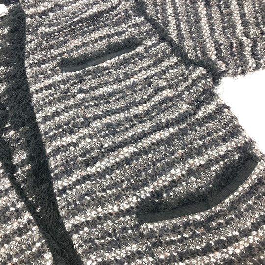 LE CIEL LEU setup 25‚r61413  25‚r61414 cotton black tweed Women 36 Used Authentic