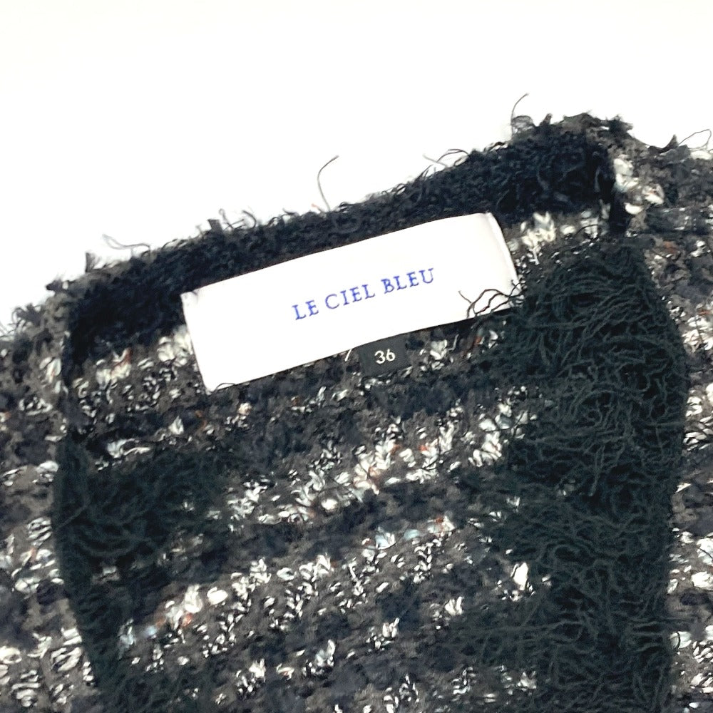 LE CIEL LEU setup 25‚r61413  25‚r61414 cotton black tweed Women 36 Used Authentic
