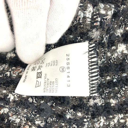 LE CIEL LEU setup 25‚r61413  25‚r61414 cotton black tweed Women 36 Used Authentic
