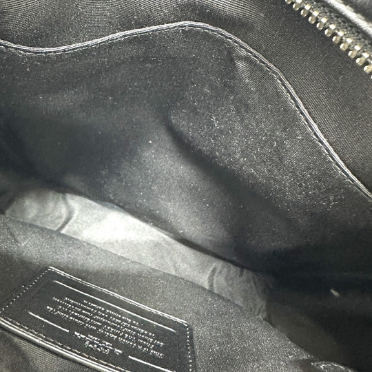 COACH Shoulder Bag ‚e71764 leather black signature houston mens Used Authentic