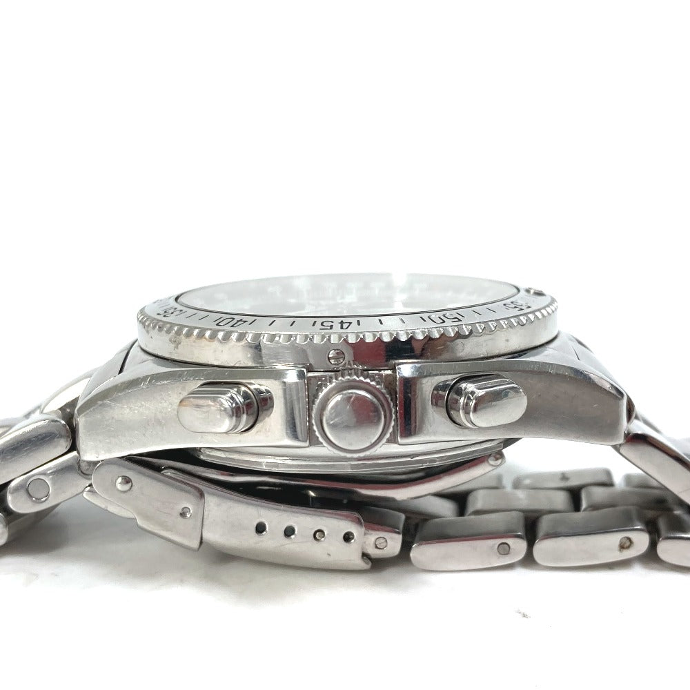 BREITLING Watches Quartz A78362 Stainless Steel Silver Chronometer Ana-Digi black dial