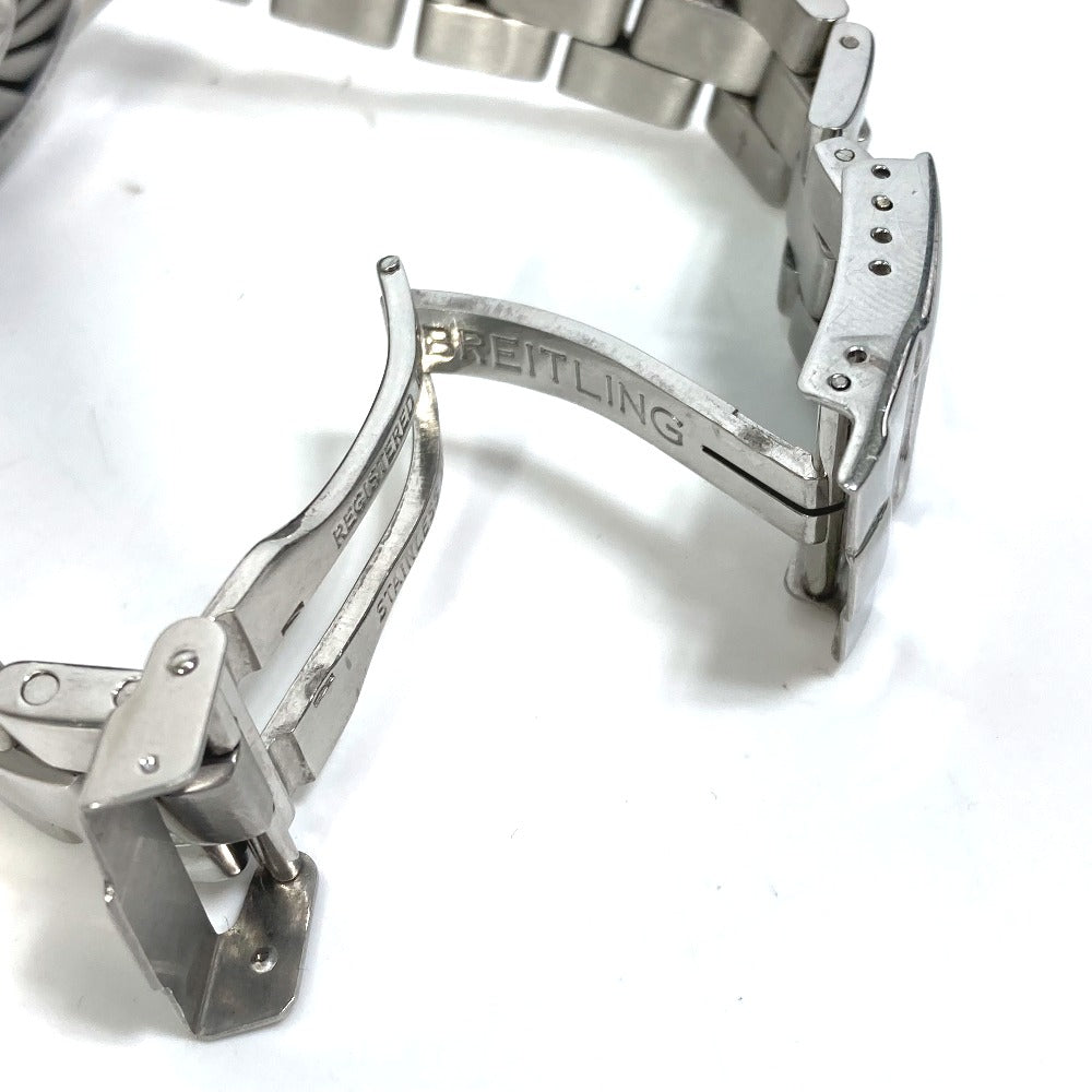 BREITLING Watches Quartz A78362 Stainless Steel Silver Chronometer Ana-Digi black dial