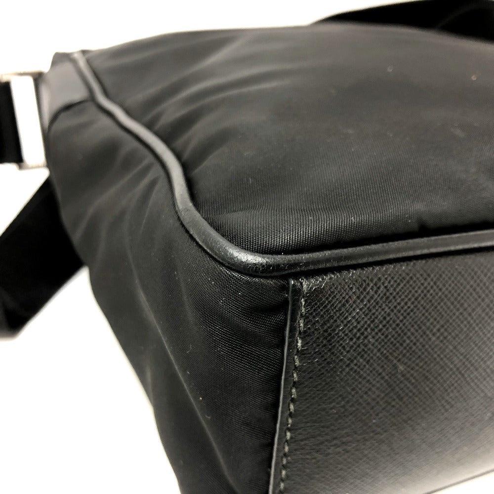 PRADA Shoulder Bag 2VH002 Nylon black Renylon Triangle Logo Women Secondhand Authentic