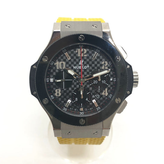 HUBLOT Watches Mechanical Automatic 301.SB.131.RX Stainless Steel, Rubber Silver big Bang black dial mens Used Authentic