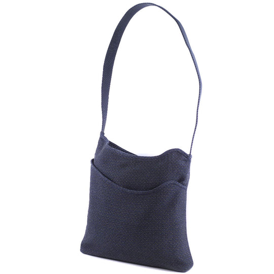 HERMES Shoulder Bag canvas Blue Sac Depansage unisex(Unisex) Used Authentic