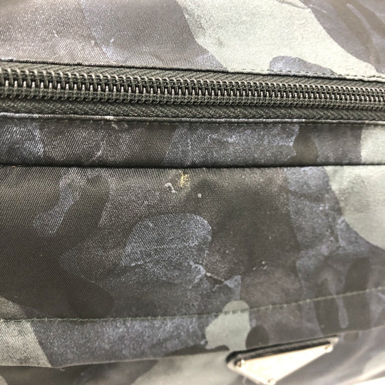 PRADA Sling bag 2VH991 Nylon blue Triangle logo camouflage