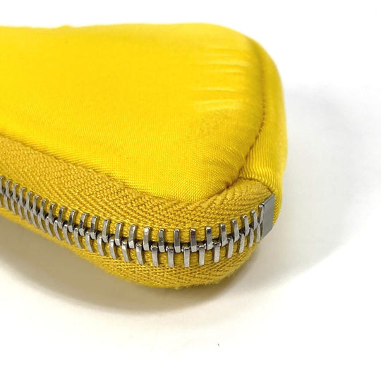 PRADA Pouch 2TT140 Nylon yellow triangular plate Re Nylon Triangle mens Used Authentic