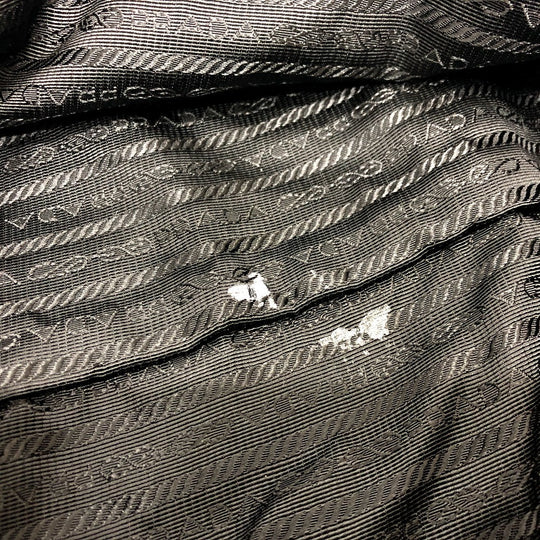 PRADA Boston Duffel bag V49Z Nylon / leather black triangle plate Women Used Authentic