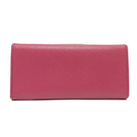 PRADA Key case Key holder  1M0223 Safiano leather pink logo