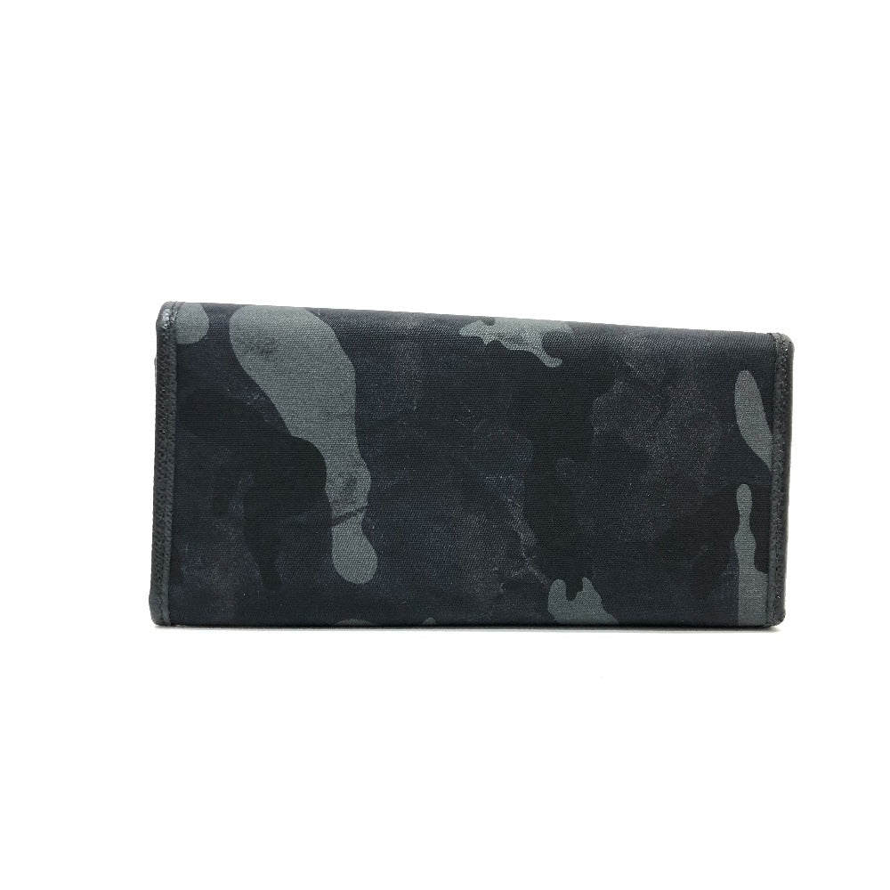 PRADA Key case Key holder  Nylon black Camouflage camouflage Women Used Authentic