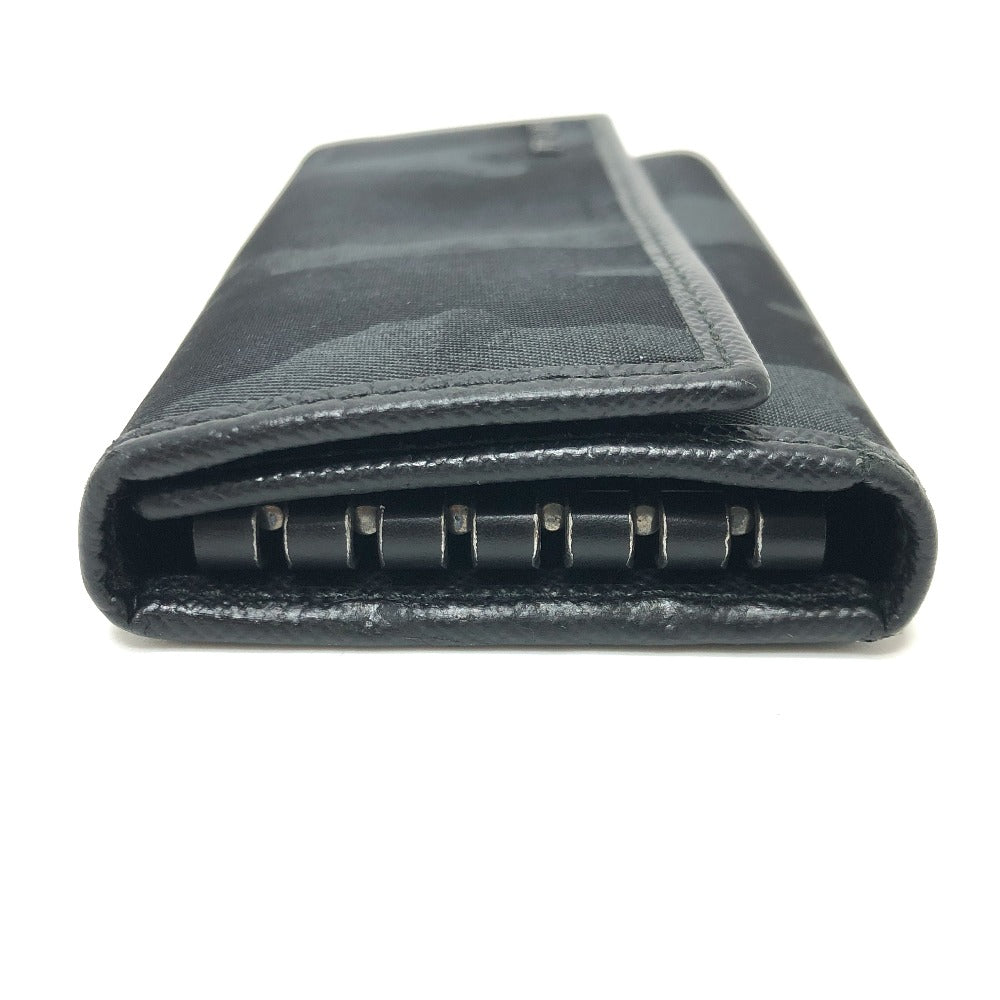 PRADA Key case Key holder  Nylon black Camouflage camouflage Women Used Authentic