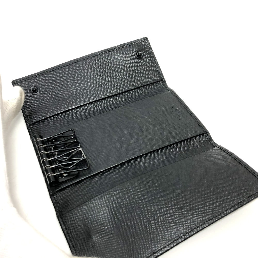 PRADA Key case Key holder  Nylon black Camouflage camouflage Women Used Authentic