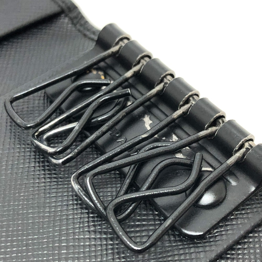 PRADA Key case Key holder  Nylon black Camouflage camouflage Women Used Authentic