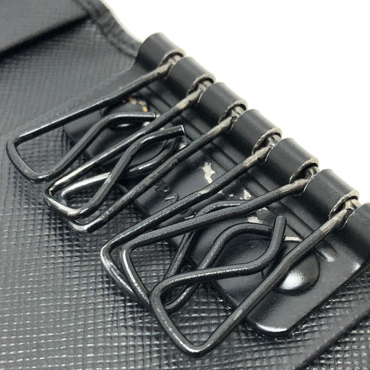 PRADA Key case Key holder  Nylon black Camouflage camouflage Women Used Authentic