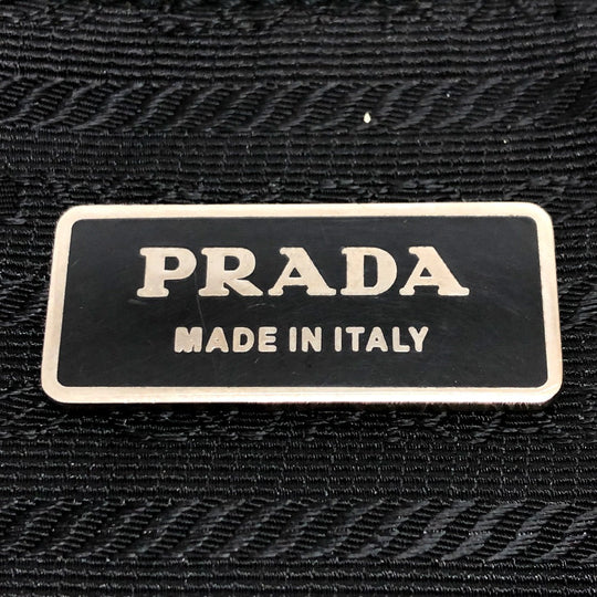 PRADA Shoulder Bag ‚u166 Nylon / leather black mens Used Authentic