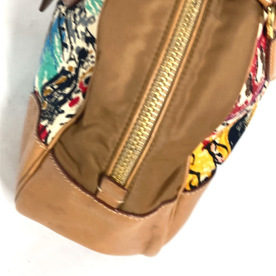 PRADA Shoulder Bag BR2524 Canvas, Nylon, Leather Brown Triangle logo plate Venice Women Used Authentic