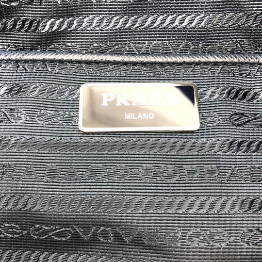 PRADA Shoulder Bag 1BG189 Nylon Navy Triangle logo Tote Bag/Crossbody