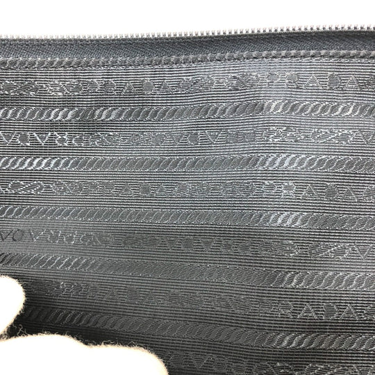 PRADA Shoulder Bag 1BG189 Nylon Navy Triangle logo Tote Bag/Crossbody