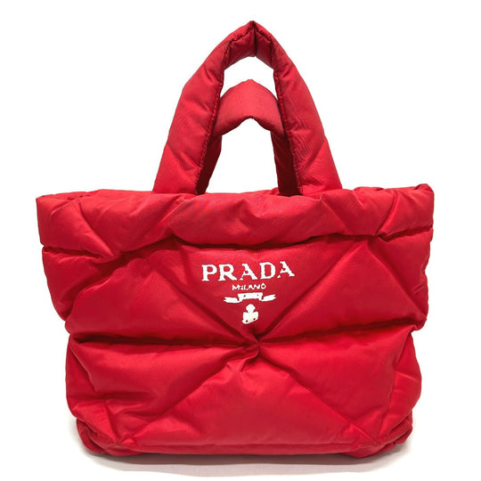 PRADA Tote Bag 2VG082 Nylon Red Re-Nylon padding