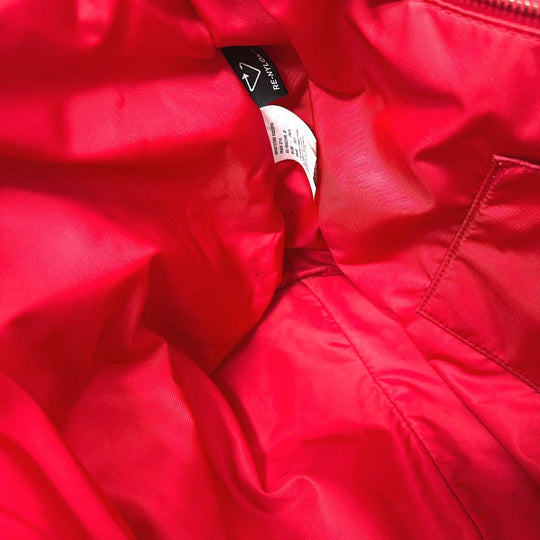 PRADA Tote Bag 2VG082 Nylon Red Re-Nylon padding