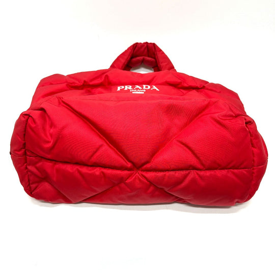 PRADA Tote Bag 2VG082 Nylon Red Re-Nylon padding