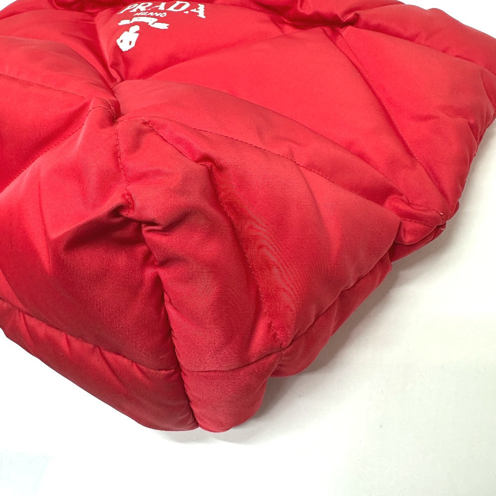 PRADA Tote Bag 2VG082 Nylon Red Re-Nylon padding