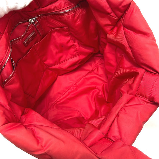 PRADA Tote Bag 2VG082 Nylon Red Re-Nylon padding