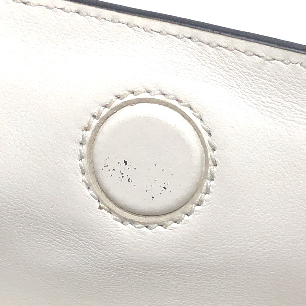 PRADA Handbag 1BA071 Safiano leather black logo bicolor Women Used Authentic